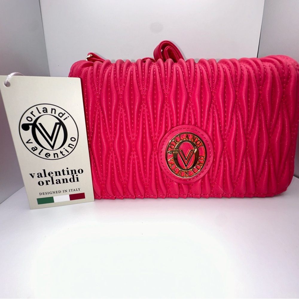 NWT Valentino Orlandi Crossbody - Pretty Pink  - Designed In Italy